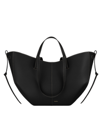 Cyme - Noir Grainé Coutures Écrues