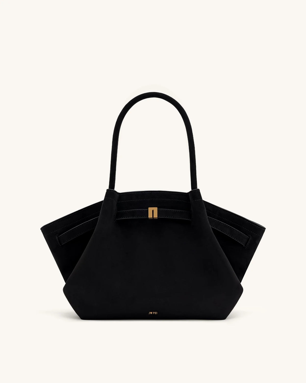 Sac fourre-tout moyen en similicuir suédé Hana - Noir
