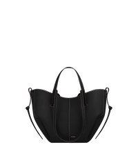 Cyme Mini - Noir Grainé Coutures Écrues